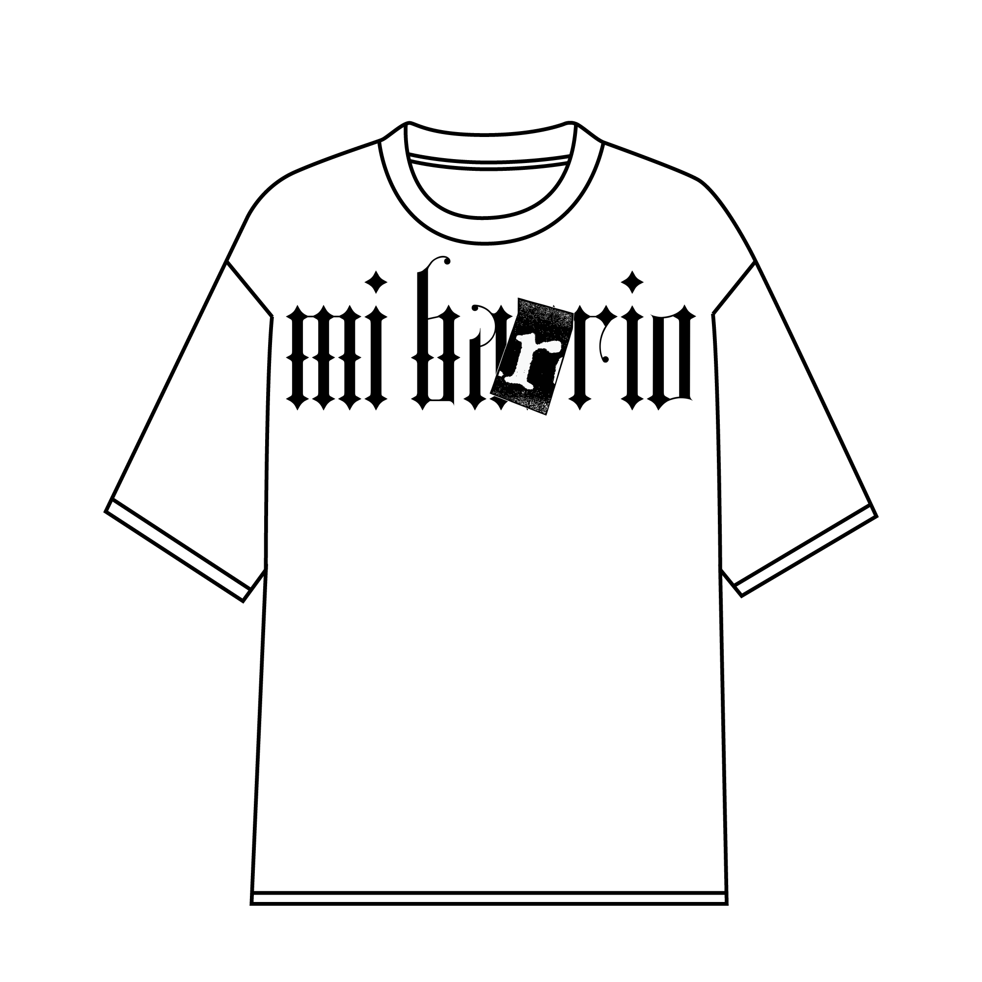 (A) White Gothic T-Shirt