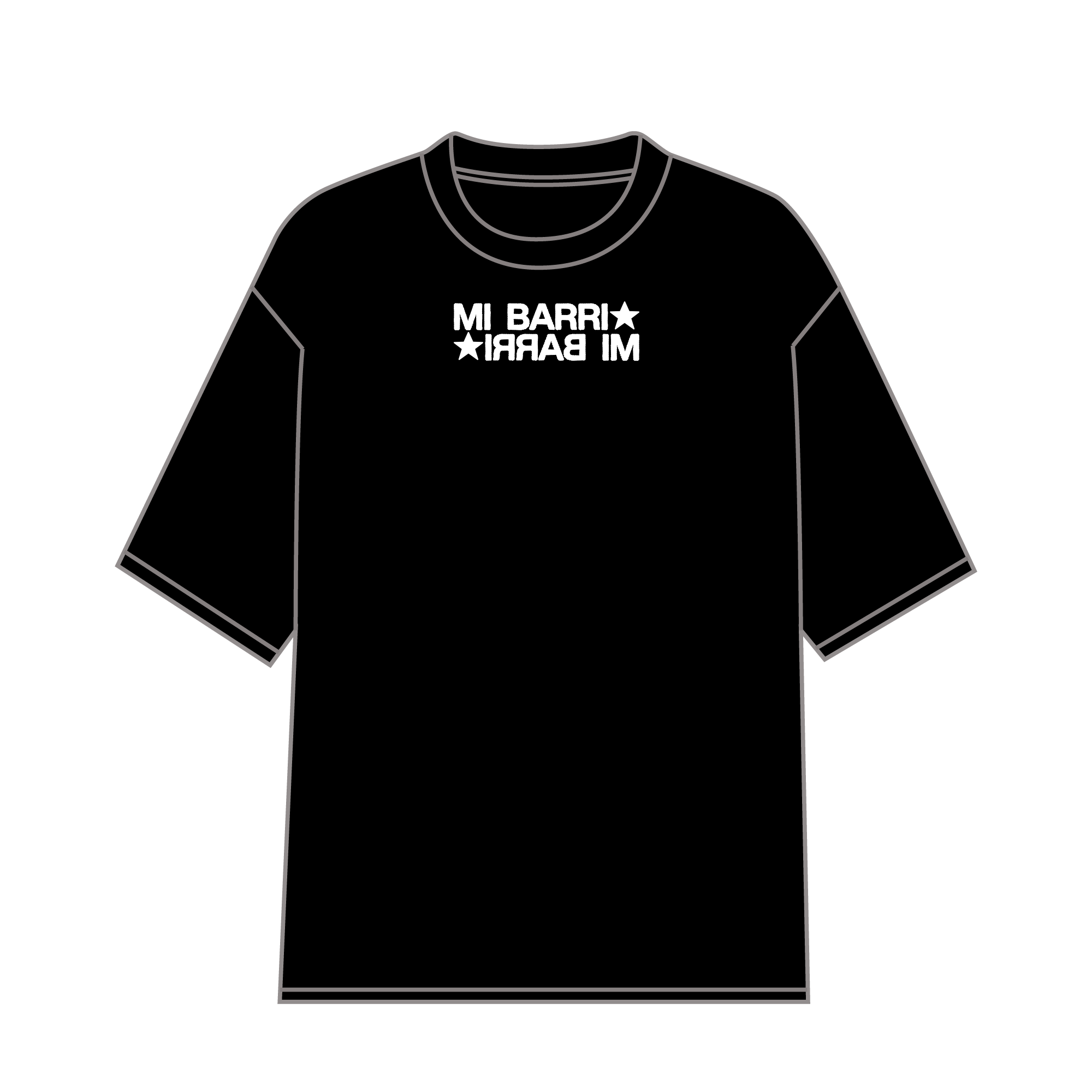 (B) Black Balaclava T-Shirt